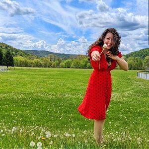 ❣️ CLEOBELLA POLKA DOT MIDI DRESS ❣️❣️